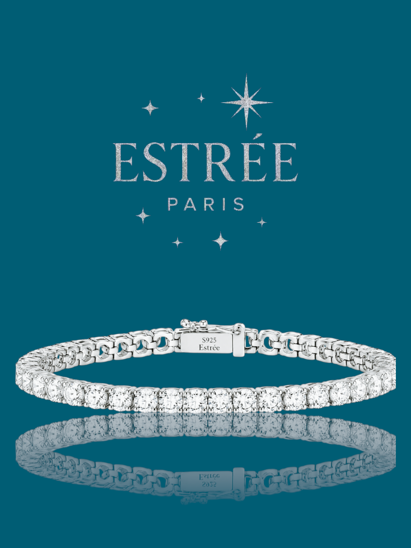 Bracelet Glamour 3 mm - Moissanite Argent 925 💎