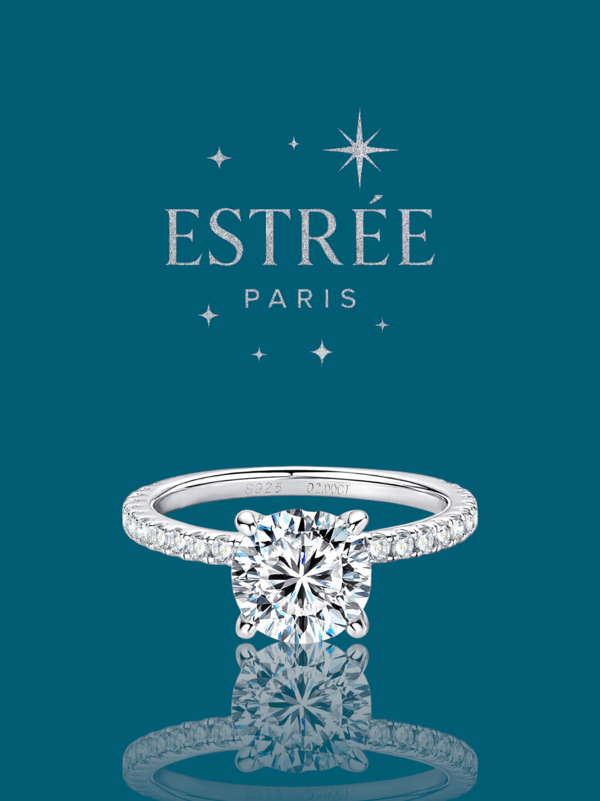 Bague Baby Moon💎- Moissanite Argent 925