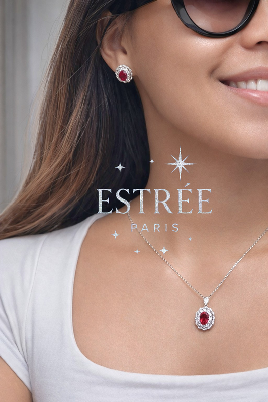 Boucles d'Oreilles Ruby Dream ❤️