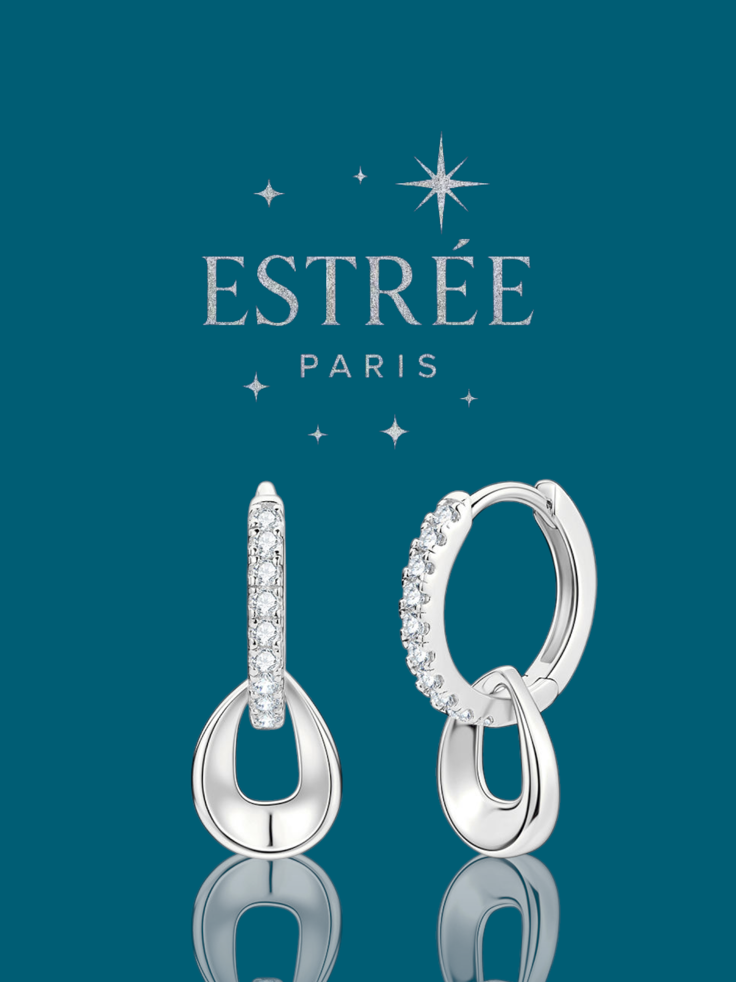 Boucles d'oreilles Hoops💎- Moissanite Argent 925