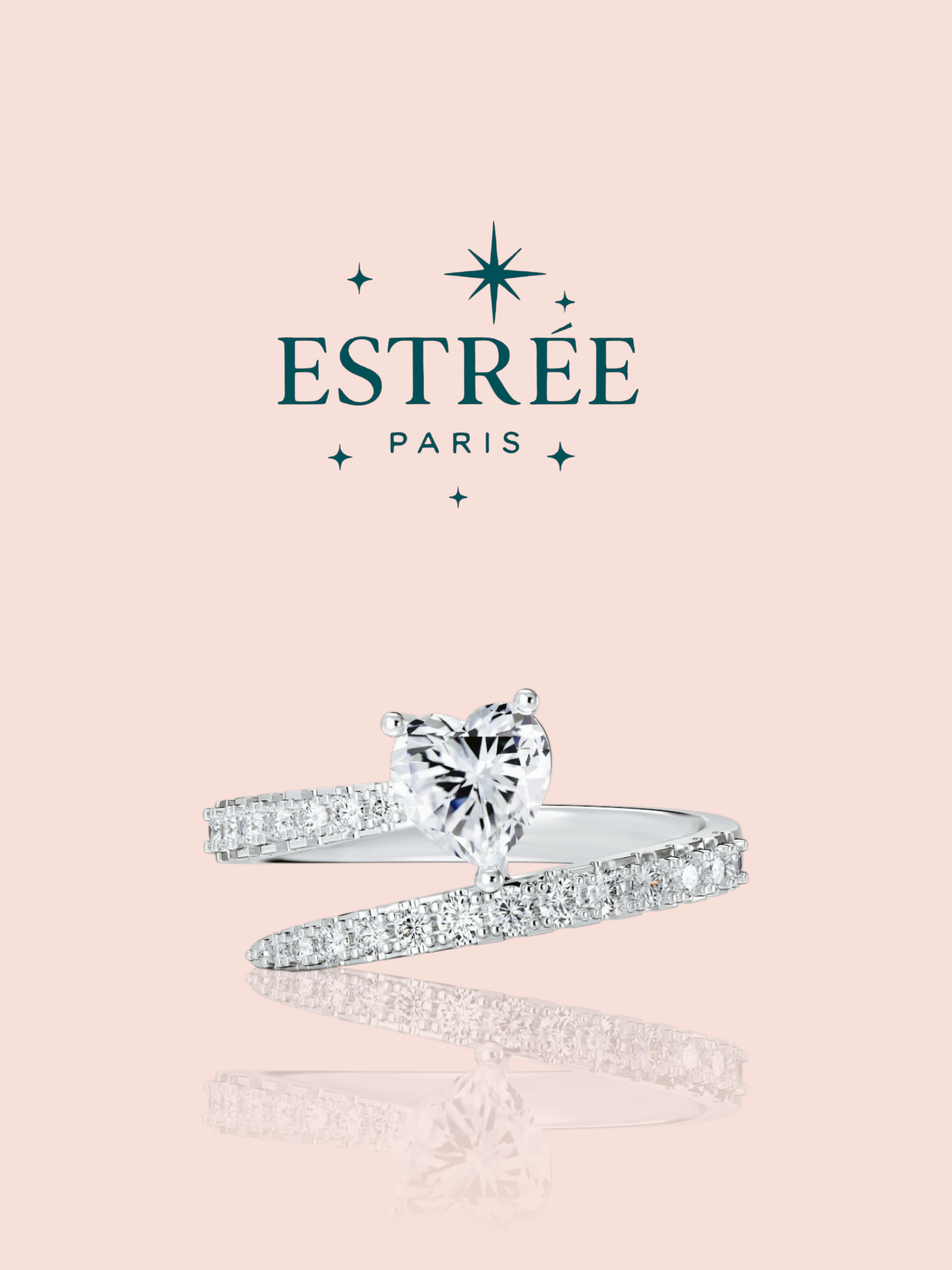 Bague Heart Spiral