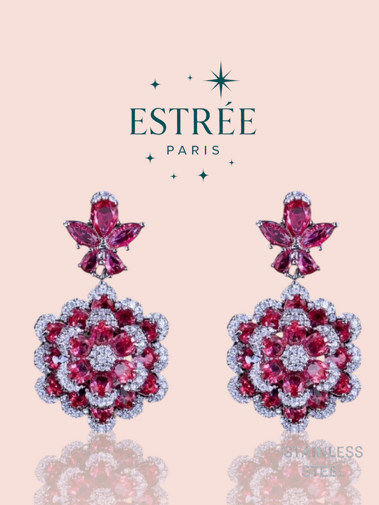 Royal Rosette Earrings