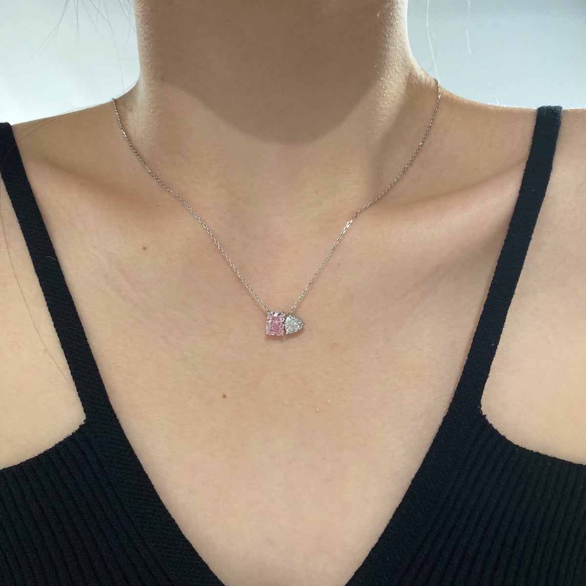 Collier Side by Side pink