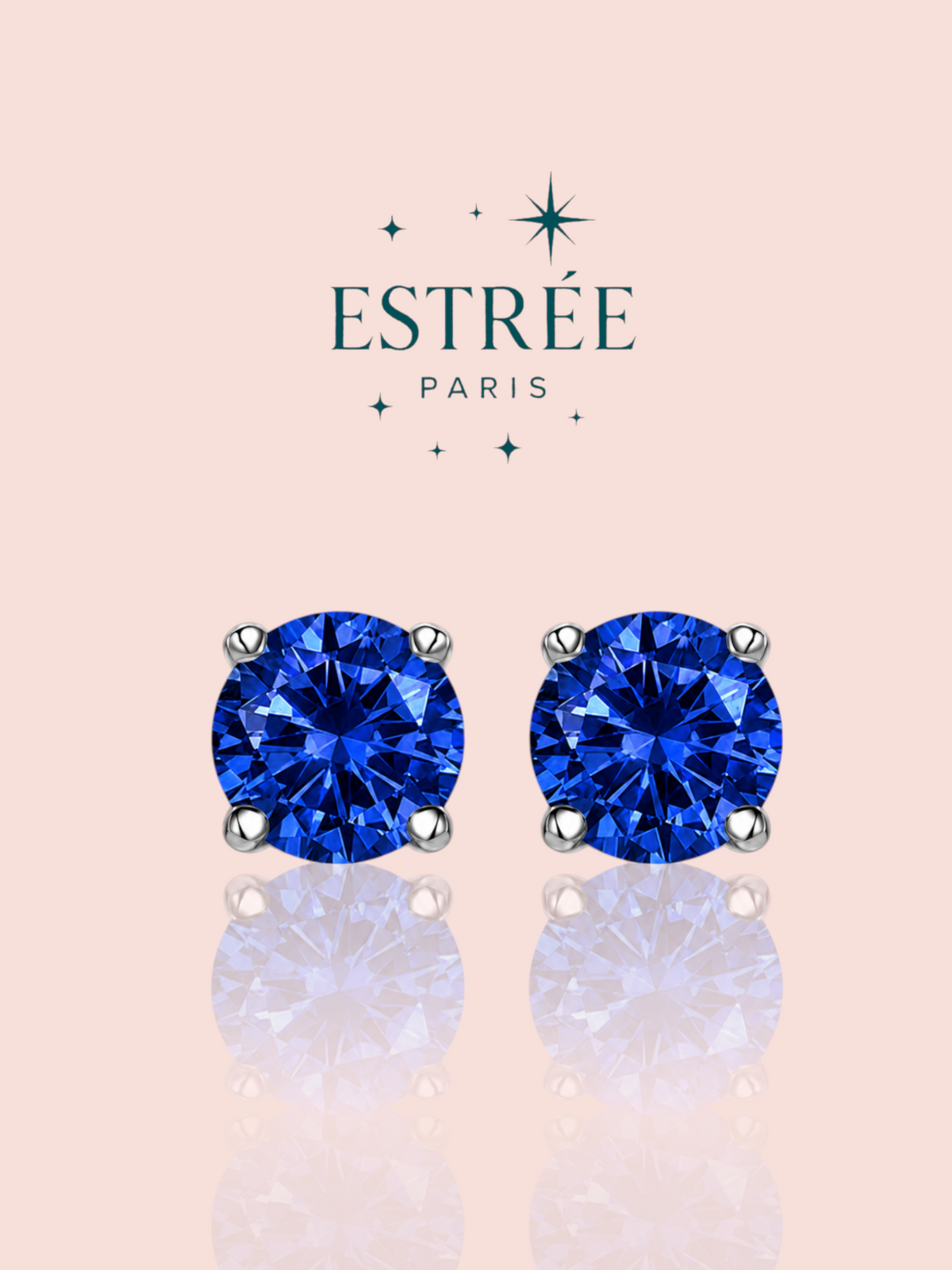 Boucles d’oreilles Pupuce Bleu roi