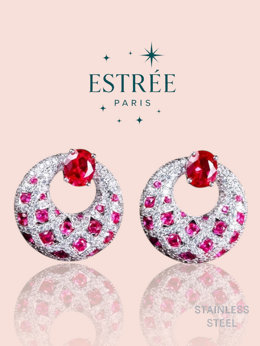 Red Radiance Earrings