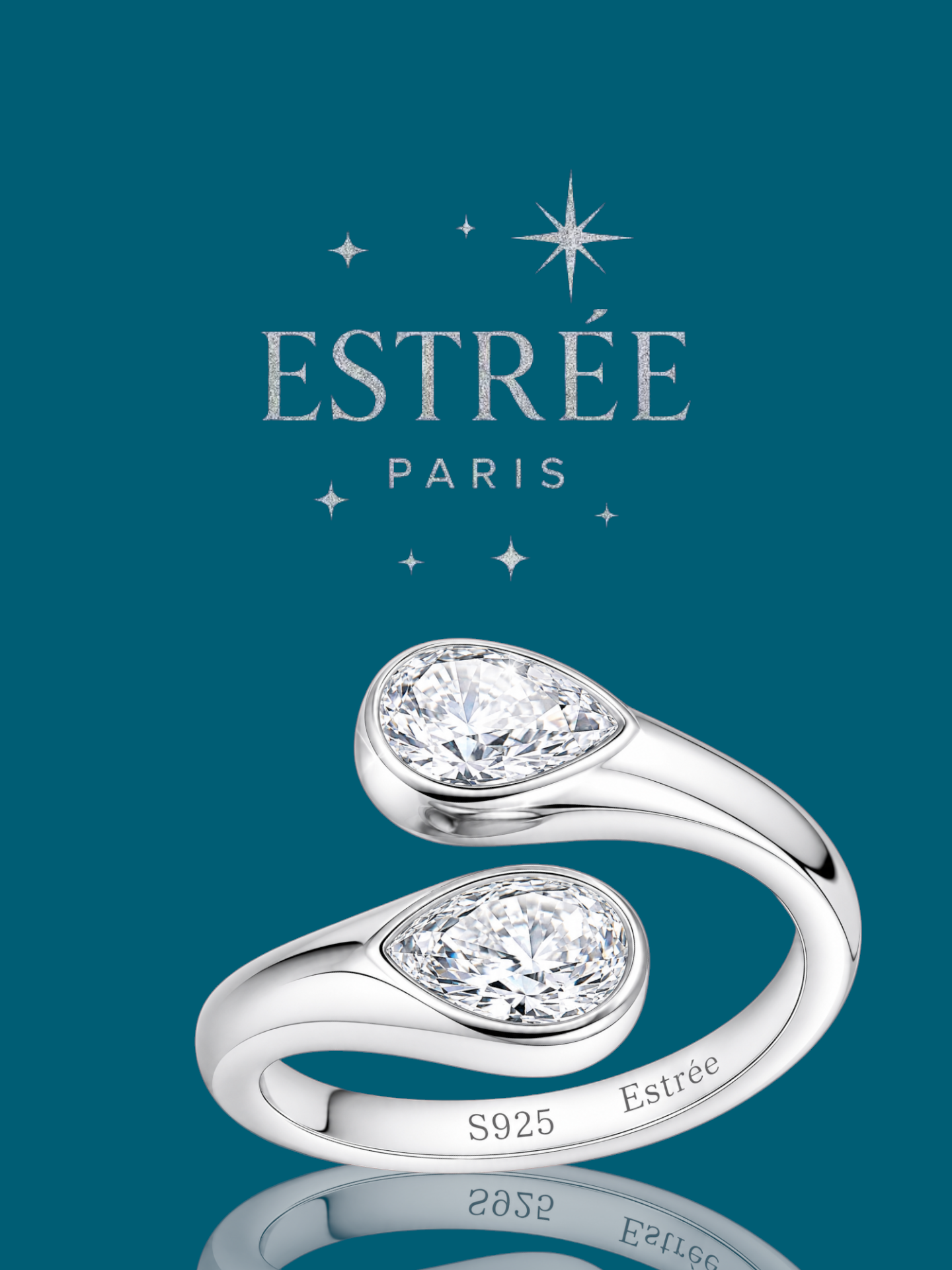 Bague Snake Bold💎- Moissanite Argent 925