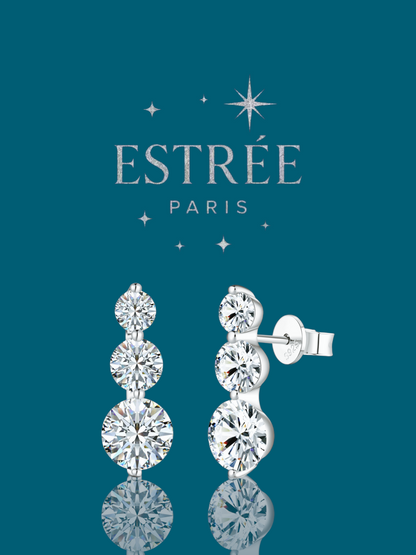 Boucles d'oreilles T-Drop - Moissanite Argent 925 💎 💎