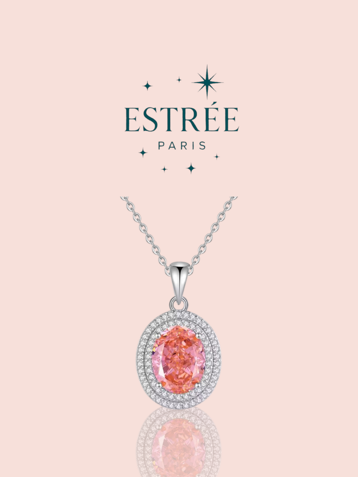Collier Peach Halo