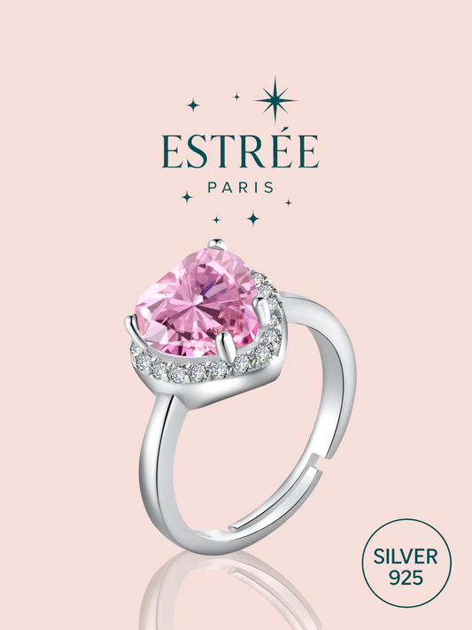 Rosy Heart Ring