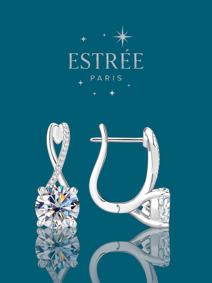 Boucles d'oreilles Sol 💎- Moissanite Argent 925