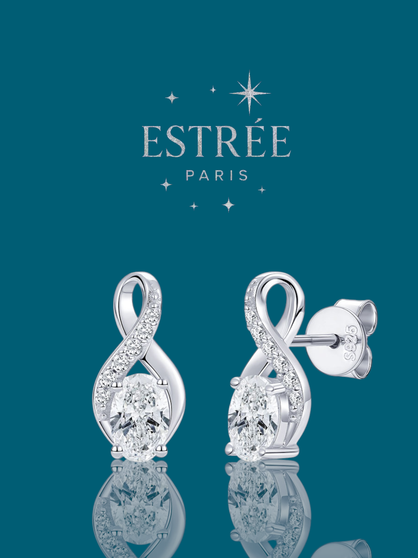 Boucles d'oreilles Evermore💎- Moissanite Argent 925