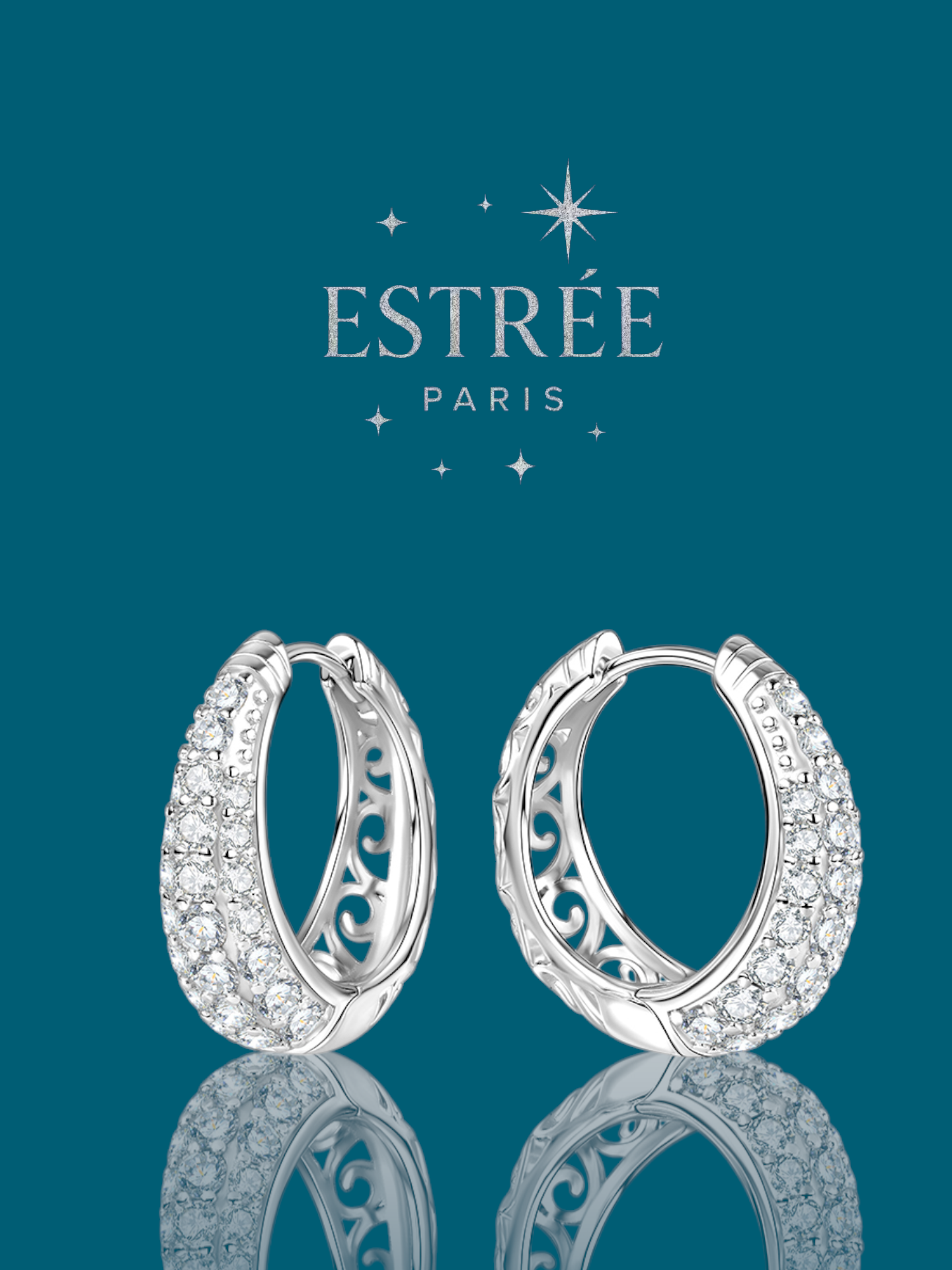 Créoles Allure💎 - Moissanite Argent 925