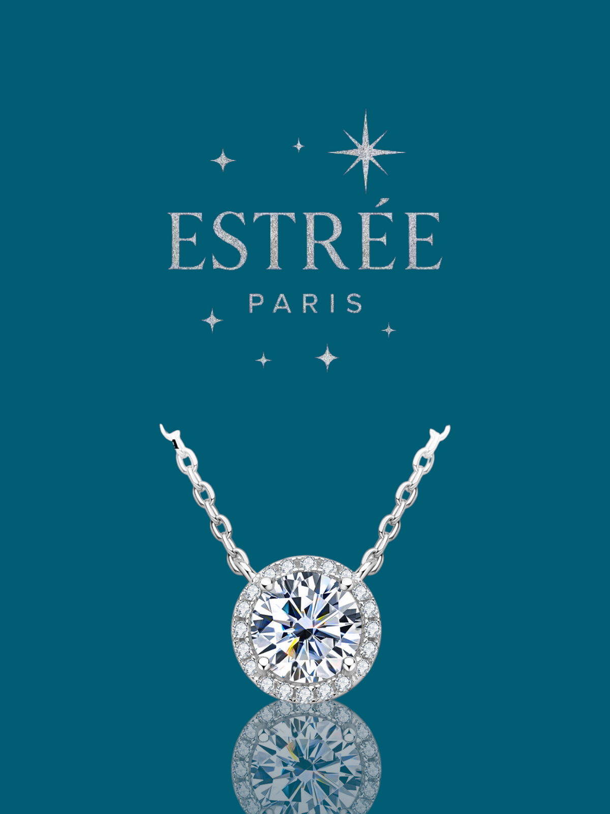 Collier Diamond Bloom - Moissanite Argent 925 💎