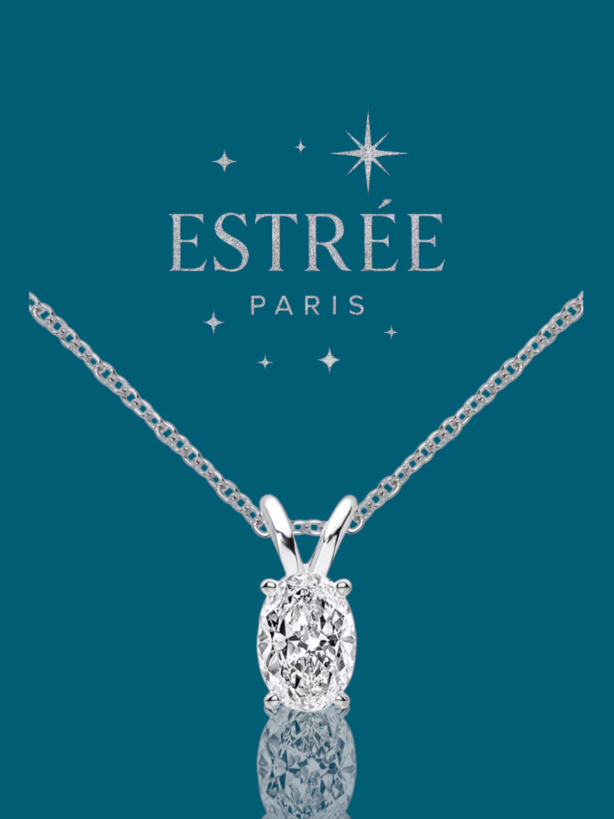 Collier Luna - Moissanite Argent 925 💎