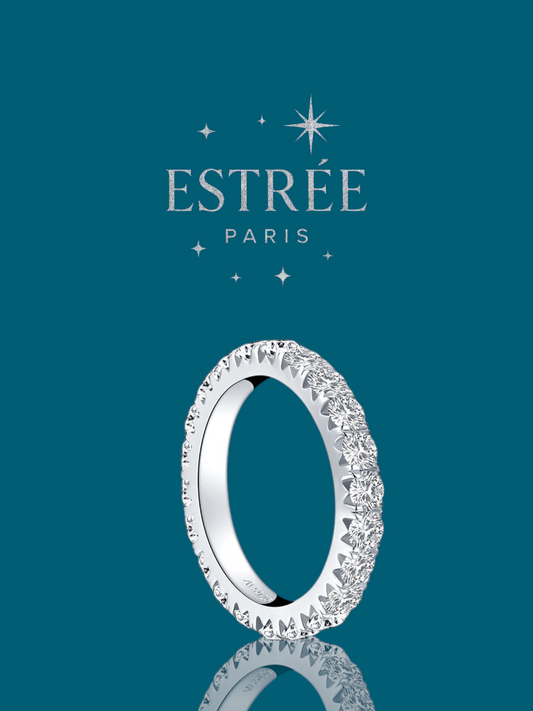 Alliance Eternity Pinky Ring💎- Moissanite Argent 925