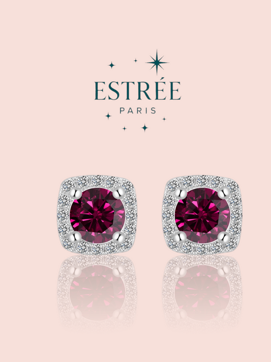 Boucles d'oreilles Eternal Rose Fuschia