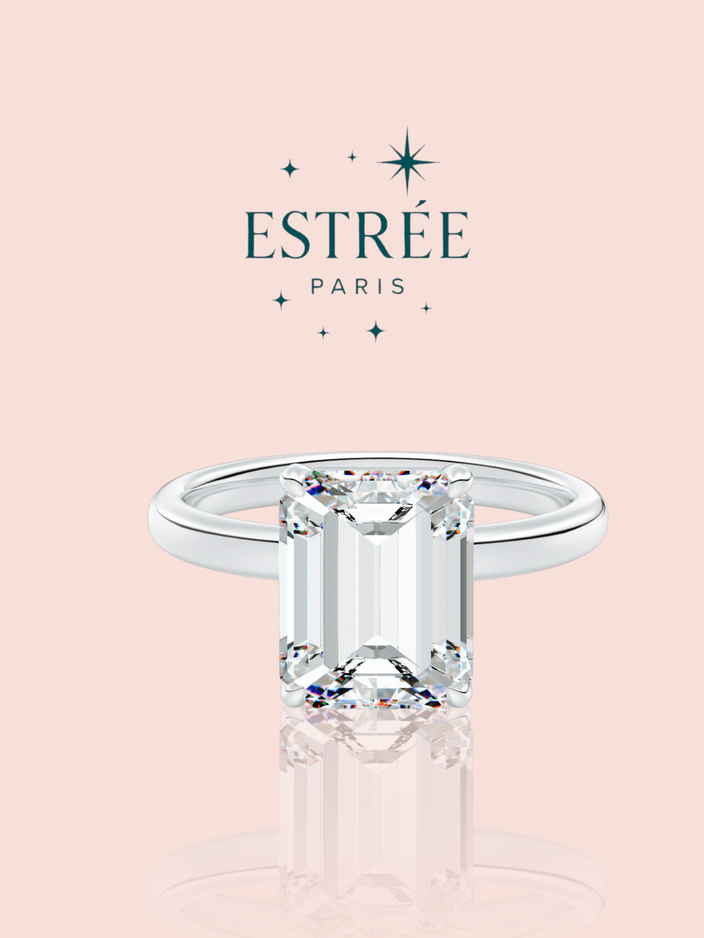 Bague MoonLight Kiss Emerald Cut