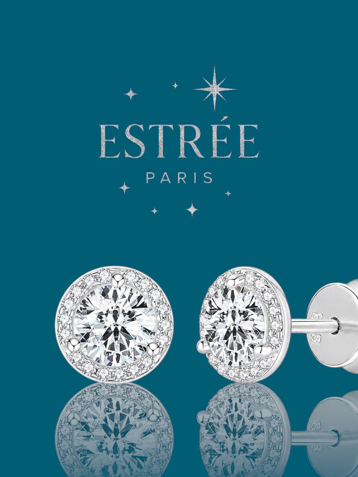 Boucles Diamond Bloom 💎- Moissanite Argent 925