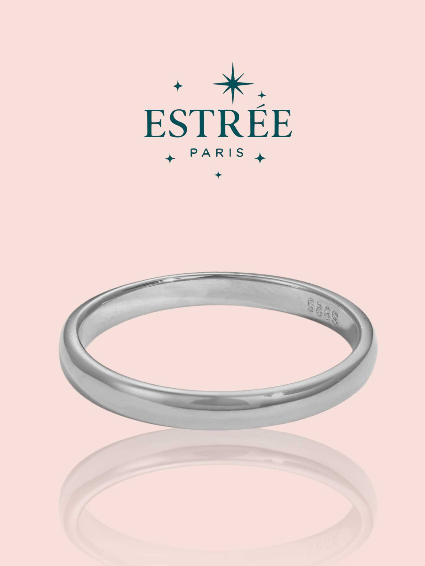 Alliance simple en argent massif 925 Estrée Paris