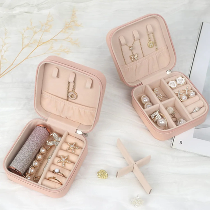 Boite à bijoux rose nude petite Estrée Paris