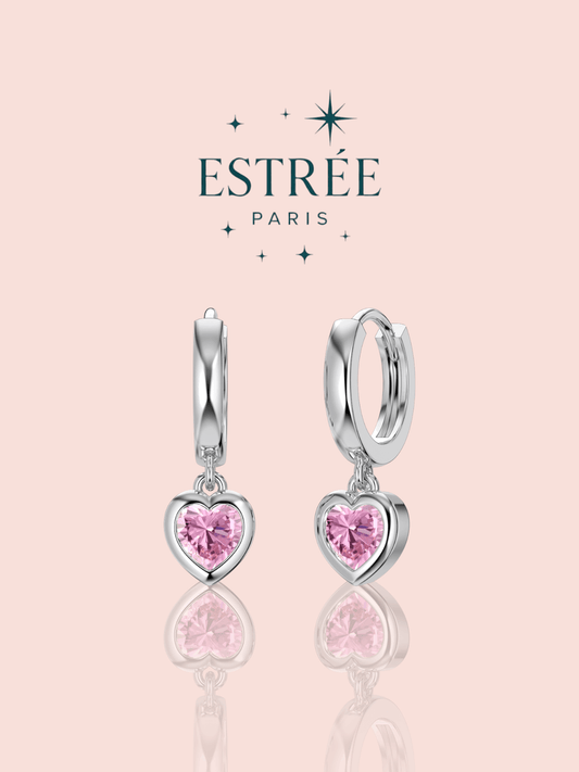 Boucles d’Oreilles Small Rosy Heart 🩷