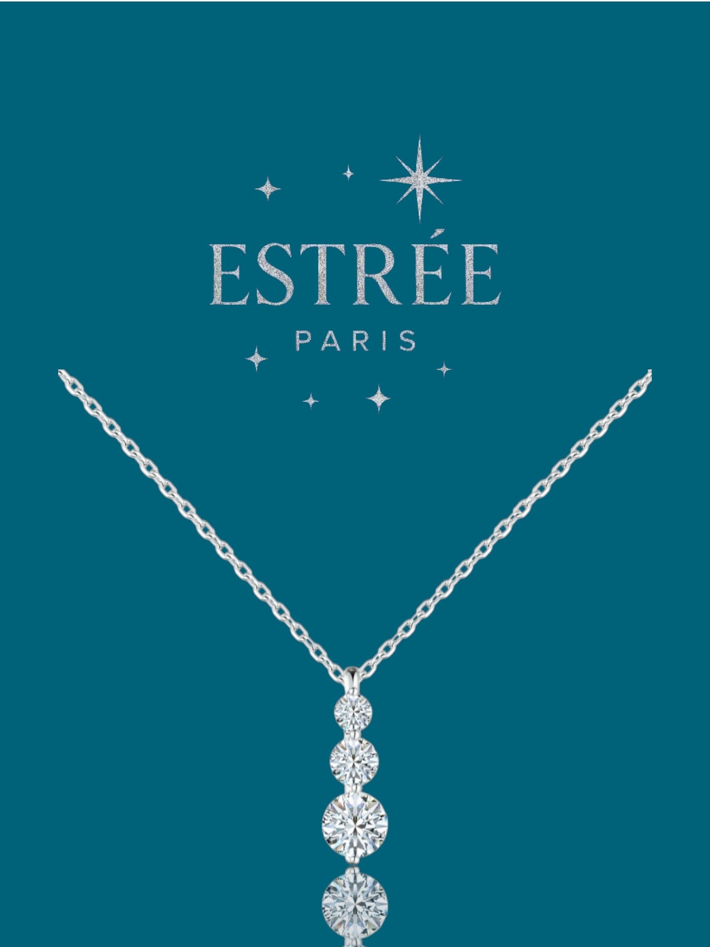 Collier T-Drop en Argent 925 & Moissanite 💎