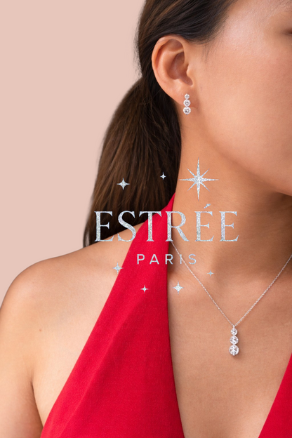 Boucles d'oreilles T-Drop - Moissanite Argent 925 💎 💎