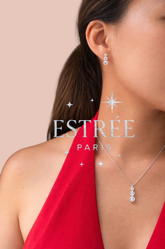 Collier T-Drop en Argent 925 & Moissanite 💎