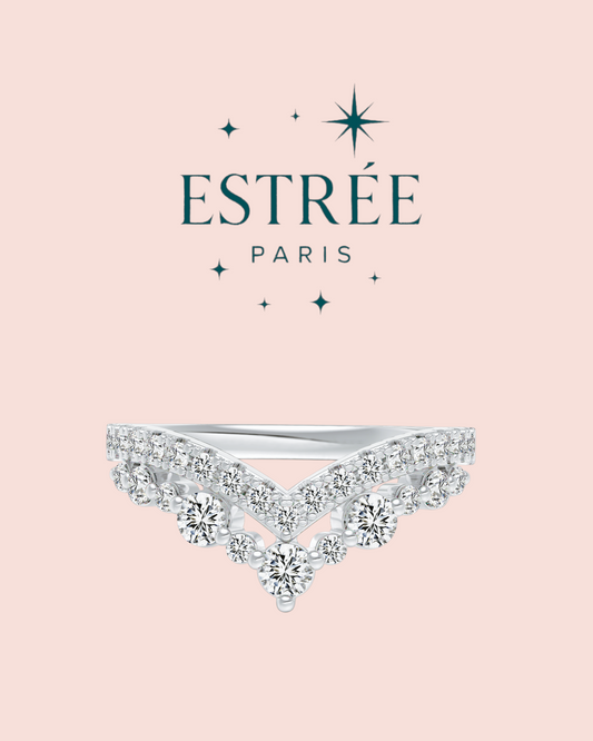 Bague Crown  - Argentée/Dorée