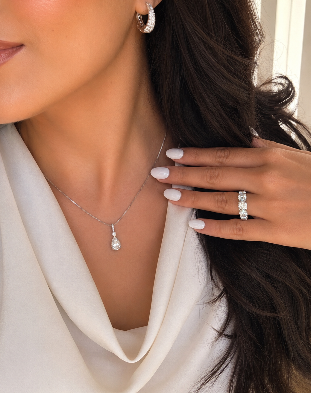 Créoles Allure💎 - Moissanite Argent 925
