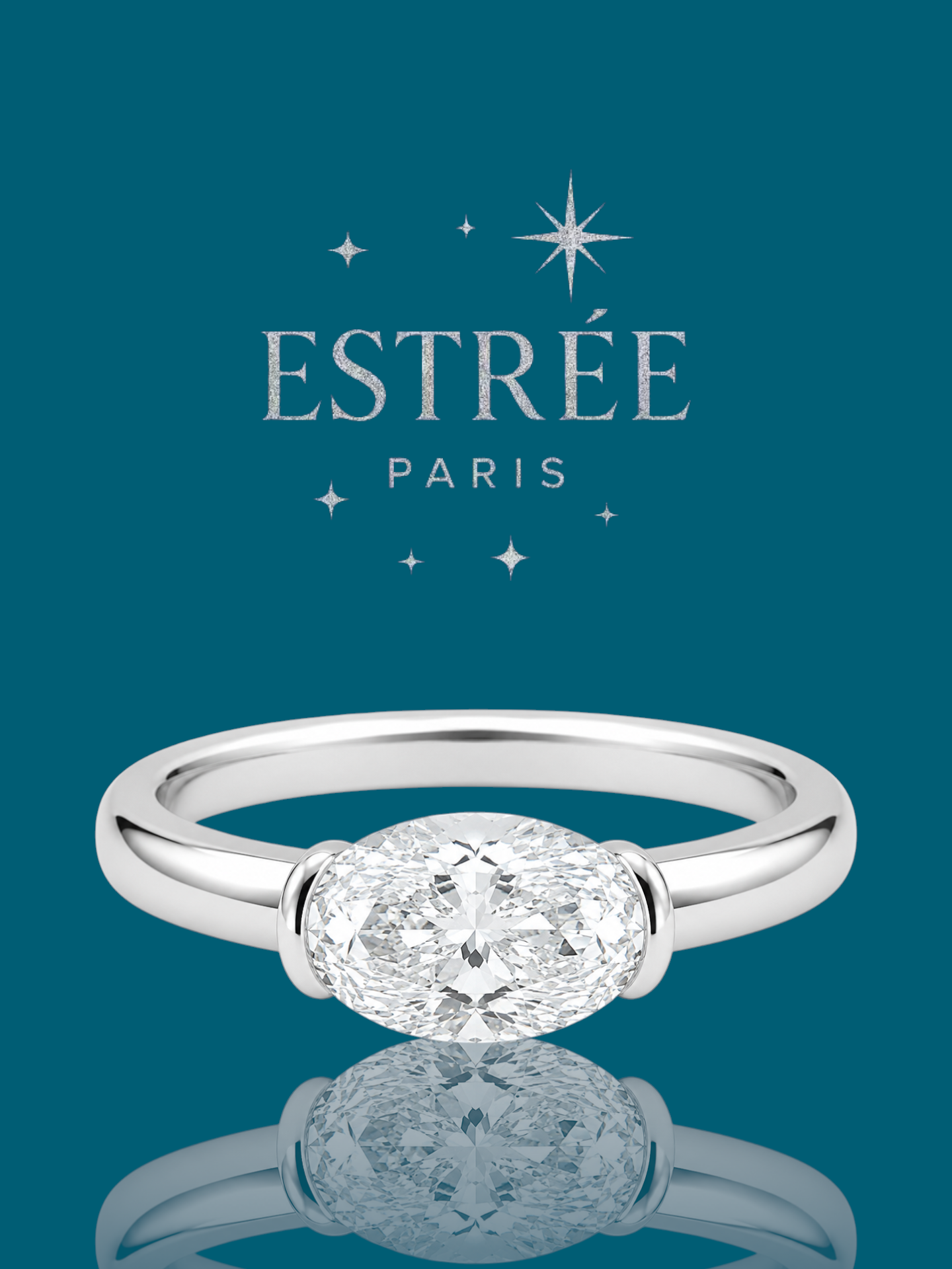 Bague Pinky Era 💎- Moissanite Argent 925