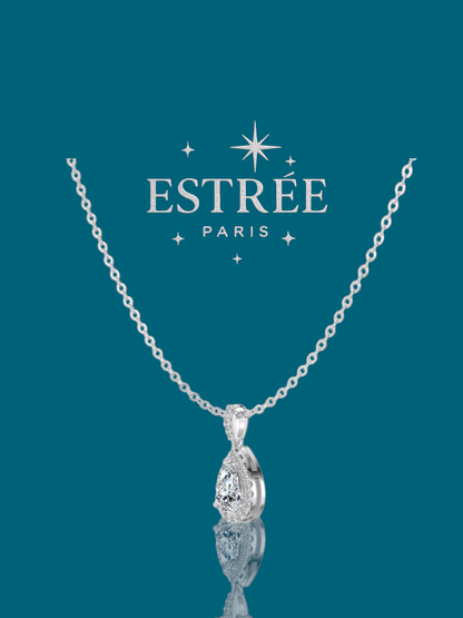 Collier Drop Moissanite en Argent 925 💎