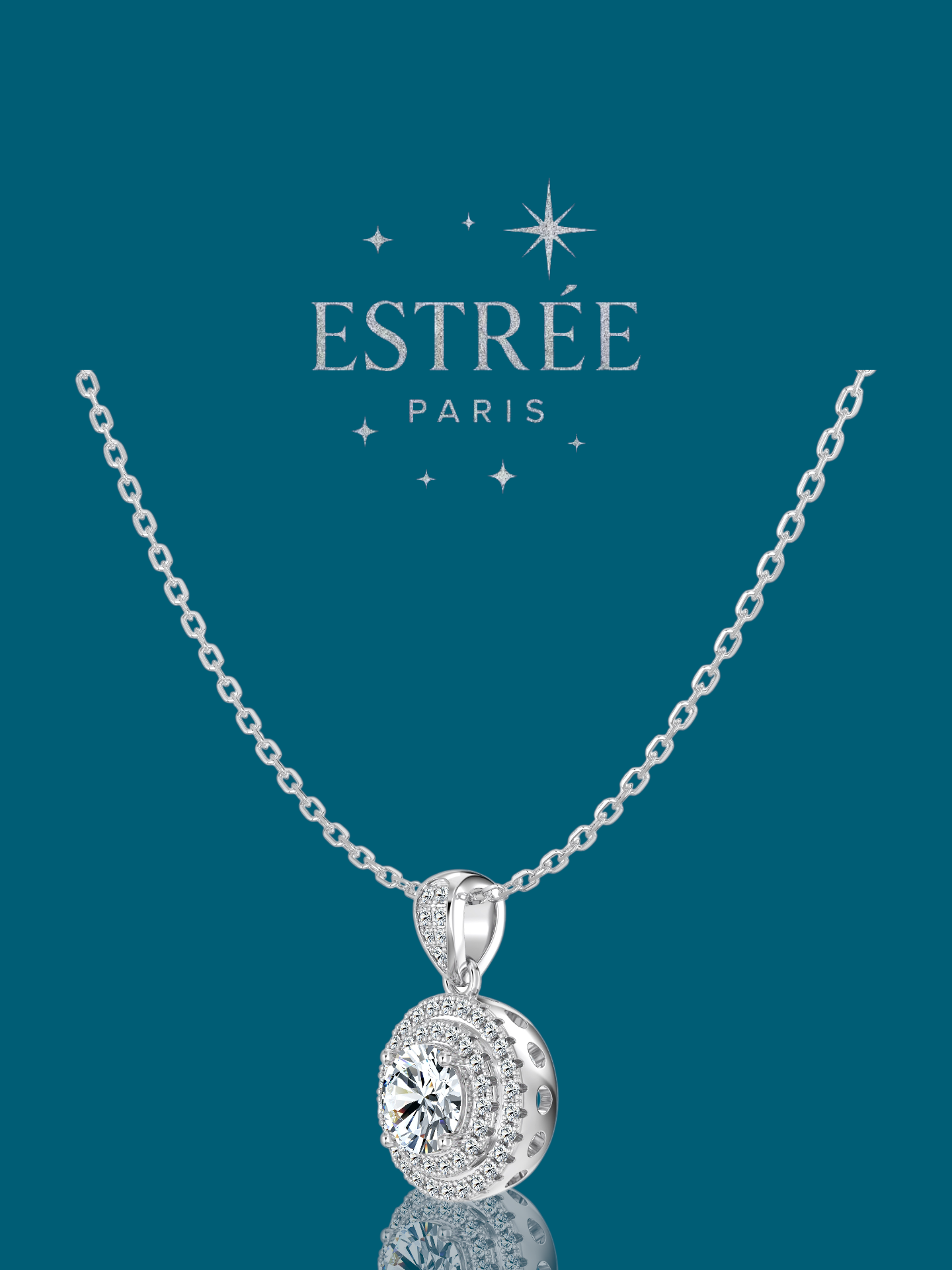 Collier Ice Halo en Argent 925 💎