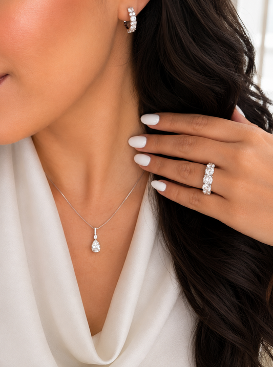 Collier Diamond Drop 💎 - Moissanite Argent 925